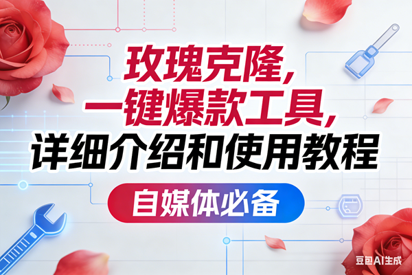 图片[1]-（16757期）玫瑰克隆，一键爆款工具详细介绍和使用教程，自媒体必备