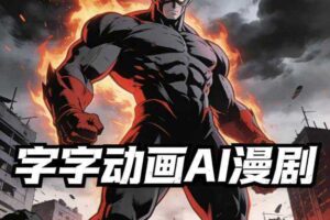 字字动画AI漫剧2026年第1期系统课程，小白看完就能学会实操的漫剧课，单人月收1-3W-麦资源网