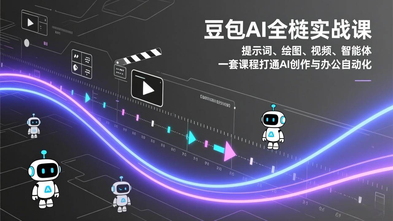 图片[1]-（17385期）豆包AI全栈实战课：提示词、绘图、视频、智能体，一套课程打通AI创作与办公自动化