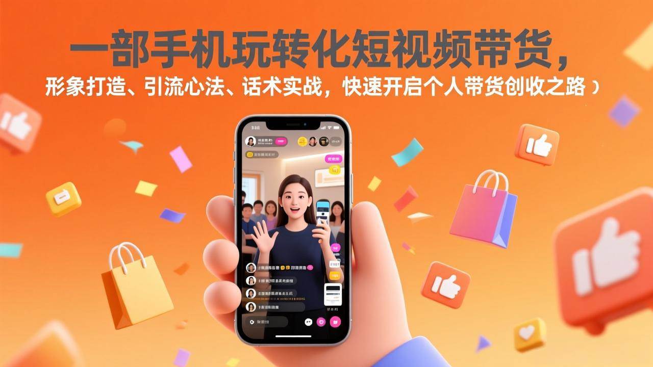 图片[1]-（17356期）一部手机玩转化短视频带货，形象打造、引流心法、话术实战，快速开启个人带货创收之路