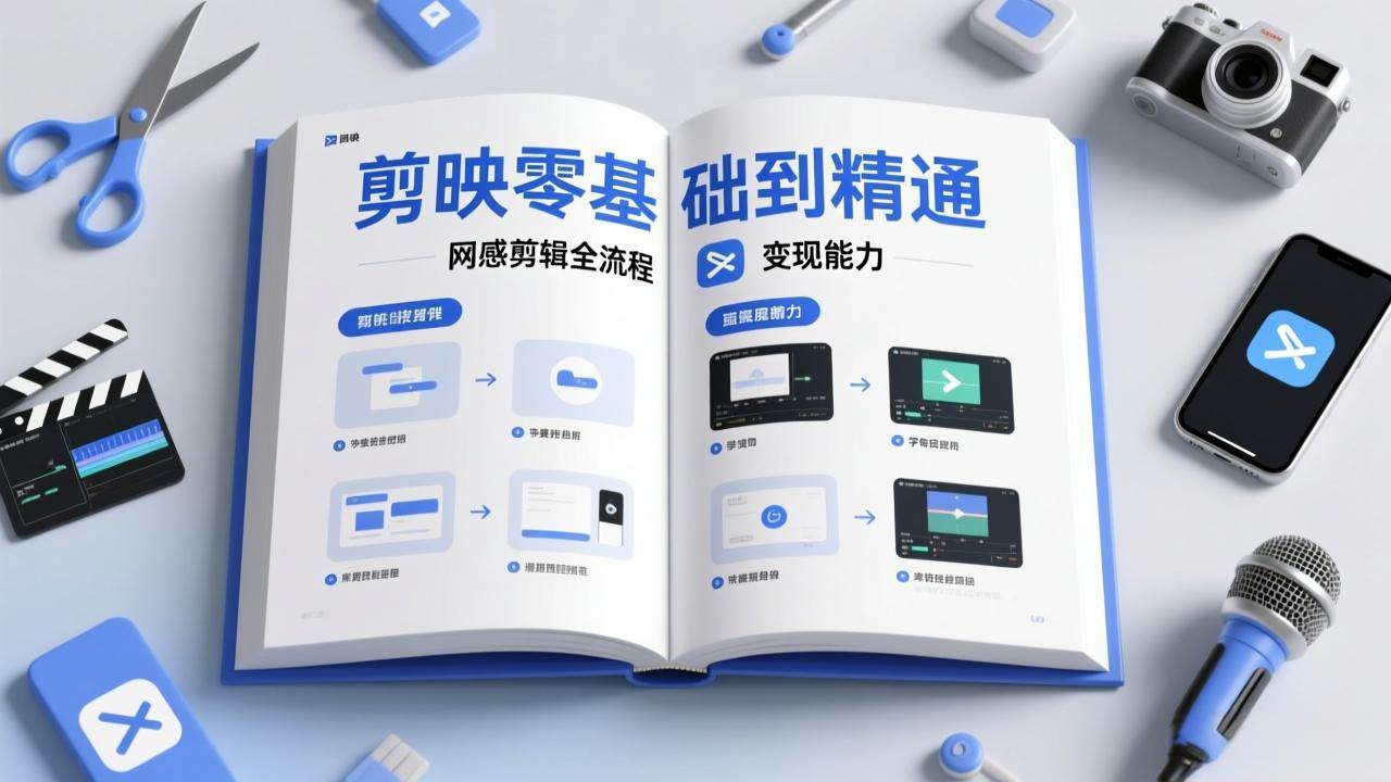 图片[1]-（17473期）剪映零基础也能快速上手，从入门到精通掌握网感剪辑全流程，掌握能直接变现的剪辑能力