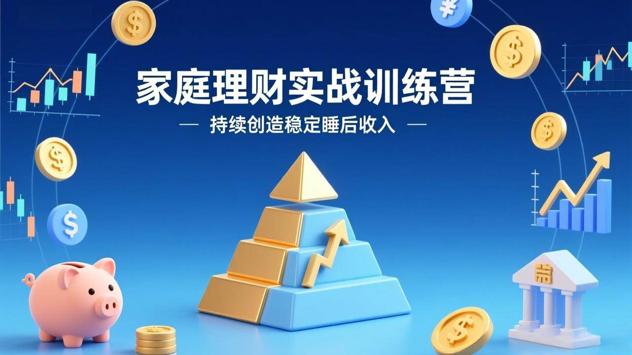 图片[1]-（17486期）家庭理财实战训练营：从0到1建体系，三阶进阶层层递进，助你持续创造稳定睡后收入