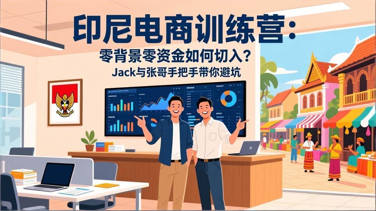 图片[1]-（17533期）印尼电商训练营：零背景零资金如何切入？Jack与张哥手把手带你避坑