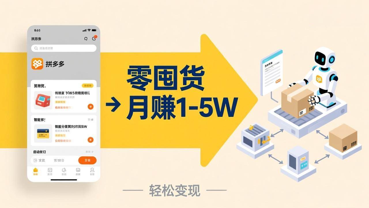 图片[1]-（17490期）不用囤货不用跑单！拼多多虚拟玩法，机器人管理发货和客服，帮你月赚 1-5W