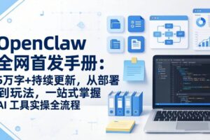 （17611期）OpenClaw 全网首发手册：5万字+持续更新，从部署到玩法，一站式掌握 AI 工具实操全流程-麦资源网