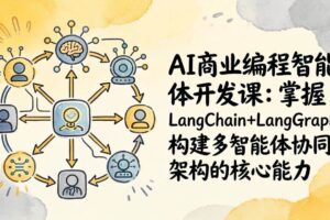 （17608期）AI商业编程智能体开发课：掌握LangChain+LangGraph构建多智能体协同架构的核心能力-麦资源网