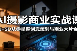 AI摄影商业实战课：MJ+SD从零掌握创意策划与商业大片合成-麦资源网