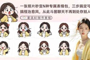 （17482期）一张照片秒变N种专属表情包，三步搞定可爱搞怪治愈风，从此斗图聊天不再到处存别人图-麦资源网