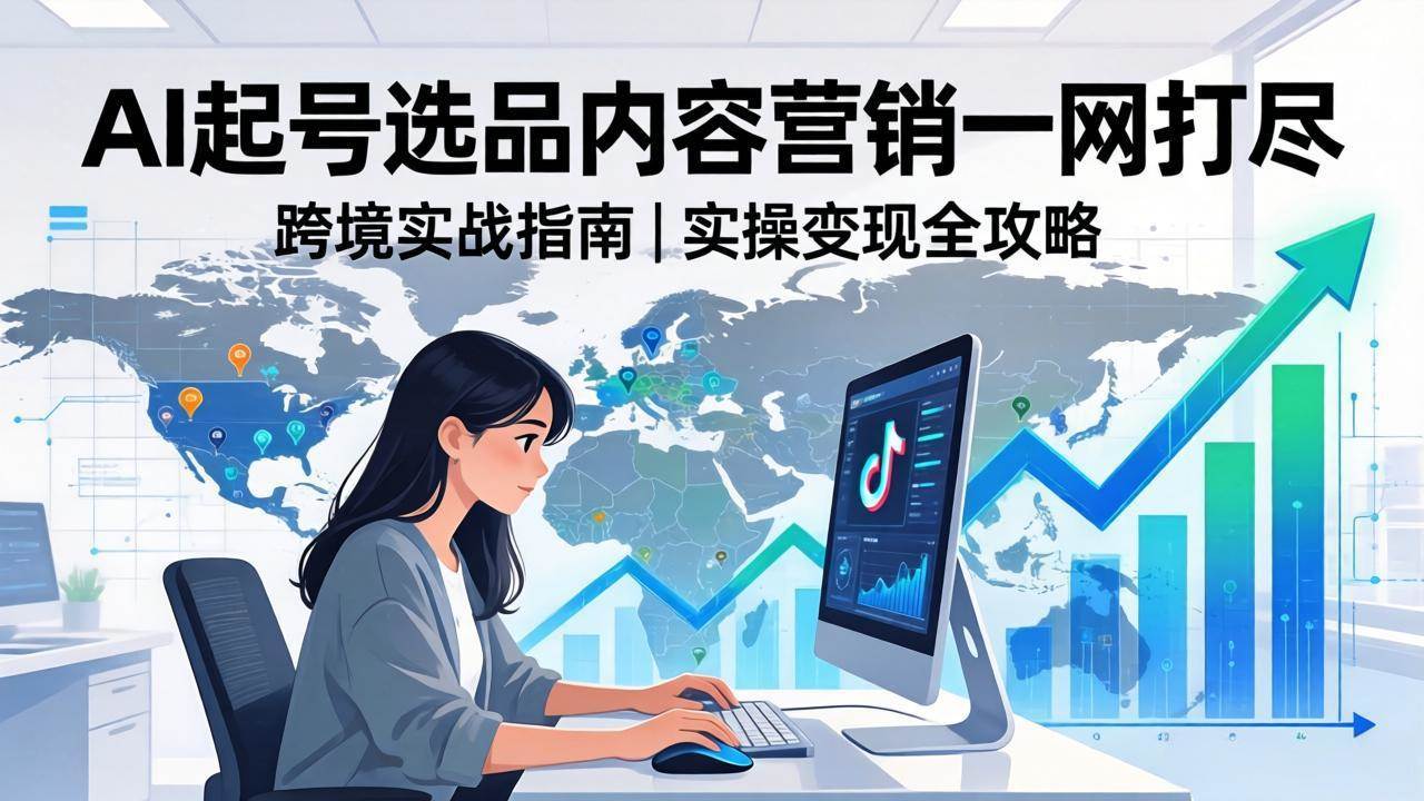 图片[1]-（17824期）2026 TikTok 跨境AI实操：从零基础到变现全流程，AI起号选品内容营销一网打尽