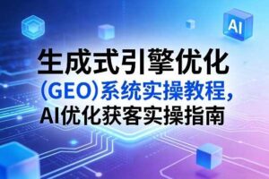 生成式引擎优化（GEO）系统实操教程，AI优化获客实操指南-麦资源网