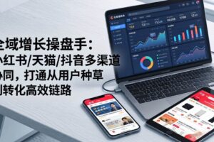 （17605期）全域增长操盘手：小红书/天猫/抖音多渠道协同，打通从用户种草到转化高效链路-麦资源网