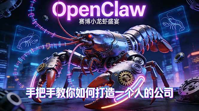 图片[1]-（17684期）OpenClaw，小龙虾-从产品到爆款的成长之路，手把手教你如何打造一个人的公司