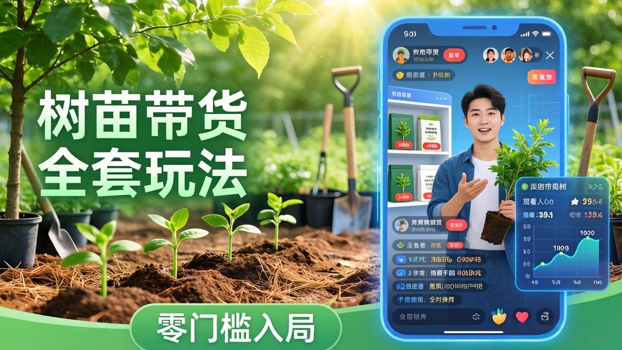 图片[1]-（17729期）视频号AI树苗带货全套玩法：零门槛入局，掌握豆包、千问等AI工具制作树苗视频的全套流程