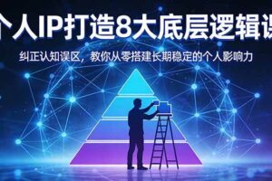 （17811期）付费文章：个人IP打造8大底层逻辑课：纠正认知误区，教你从零搭建长期稳定的个人影响力-麦资源网