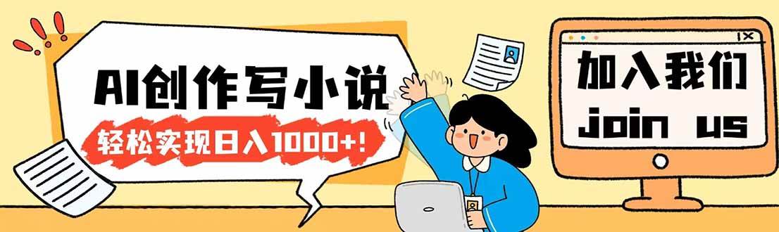 图片[1]-（17822期）26年最新风口项目AI工具创作写小说，轻松实现日入1000+