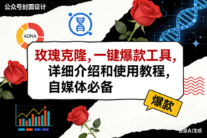 （17557期）玫瑰克隆工具，ai鲁大魔，自媒体必备神器，一键爆款神器，详细教程。-麦资源网