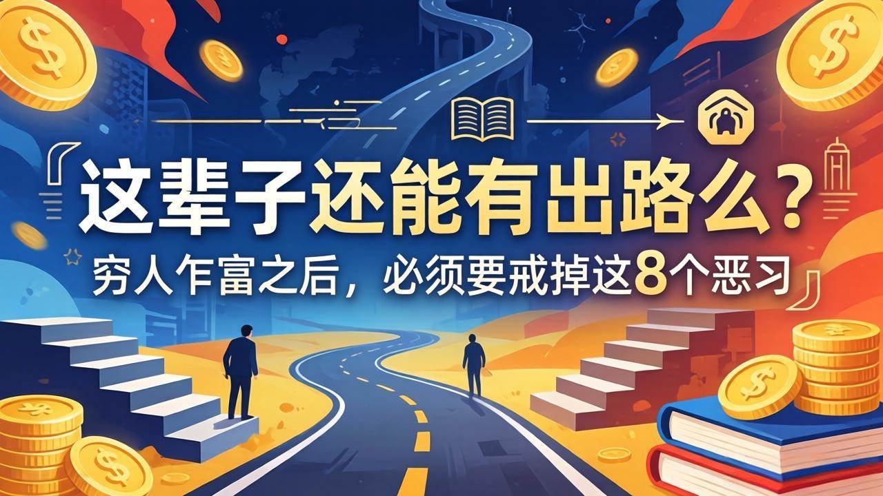 图片[1]-（18214期）关于人生两篇付费文章【这辈子还能有出路么？】【穷人乍富之后，必须要戒掉这8个恶习】