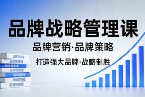 打造强大的品牌！品牌战略管理课，品牌营销，品牌策略-麦资源网