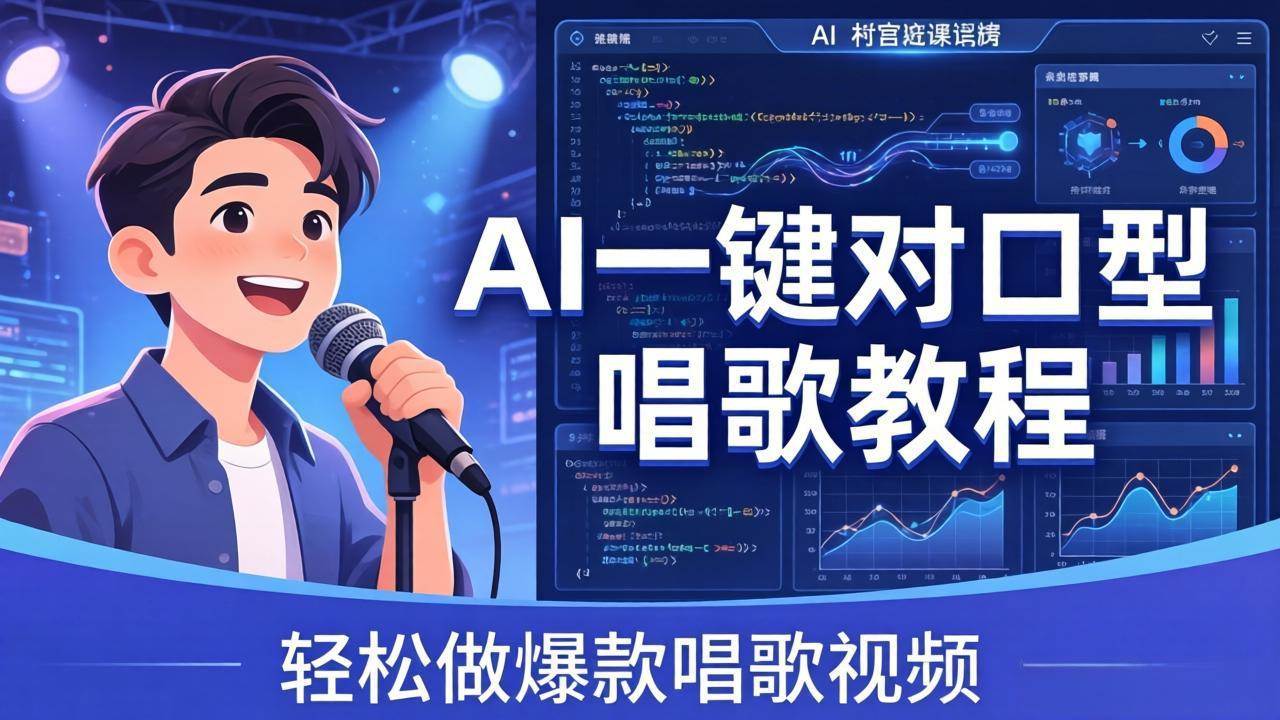 图片[1]-（18118期） AI一键对口型唱歌教程：零基础也能学，素材准备+模型训练+音色转换，轻松做爆款唱歌视频