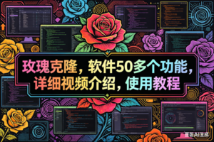 （18026期）玫瑰克隆，ai克隆软件，自媒体的神器，一键爆款，60多个功能的详细教程。-麦资源网