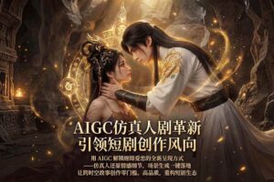 （18199期）AIGC 仿真人短剧创作革新，解锁仙侠爱恋全新呈现，一键出高质场景，零门槛打造爆款剧集-麦资源网