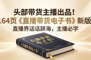 （18056期）头部带货主播出品！164页《直播带货电子书》新版，直播界话术辞海，主播必学-麦资源网