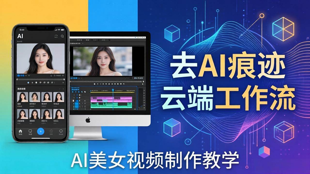 图片[1]-（17928期）AI美女视频制作教学：去AI痕迹，云端工作流出图，手机电脑均可，不需要配置