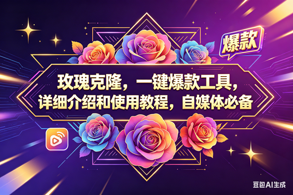 图片[1]-（18163期）玫瑰克隆，一键爆款工具，ai智能体，自媒体神器，60多个功能教程