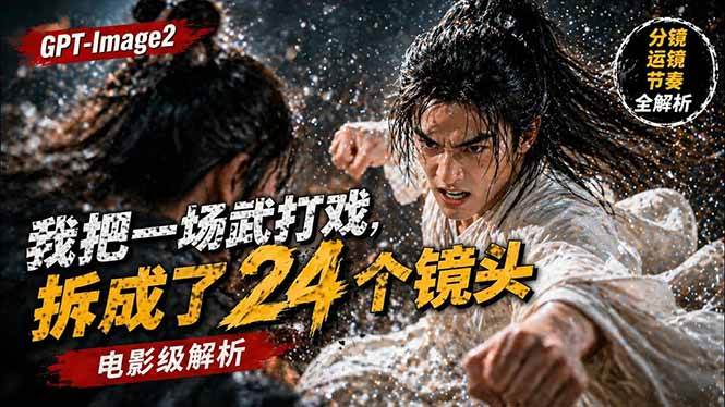 图片[1]-（18212期）用GPT-Image2，把一段武打对决拆成24个连续镜头，从人物建立、动作衔接、运镜节奏，到情绪爆发