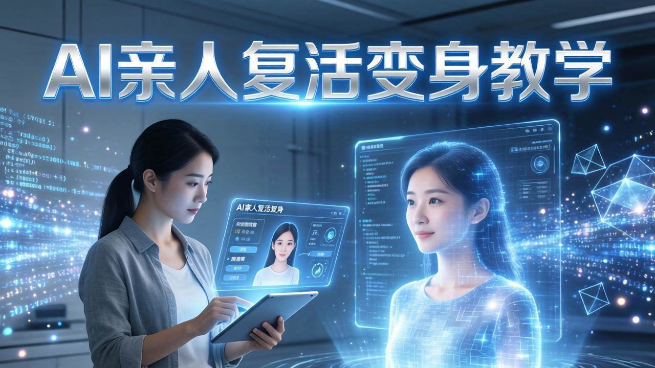 图片[1]-（17940期）AI亲人复活变身教学，最近超级火爆的项目，涨粉超级快，私域引流代做服务，收徒等