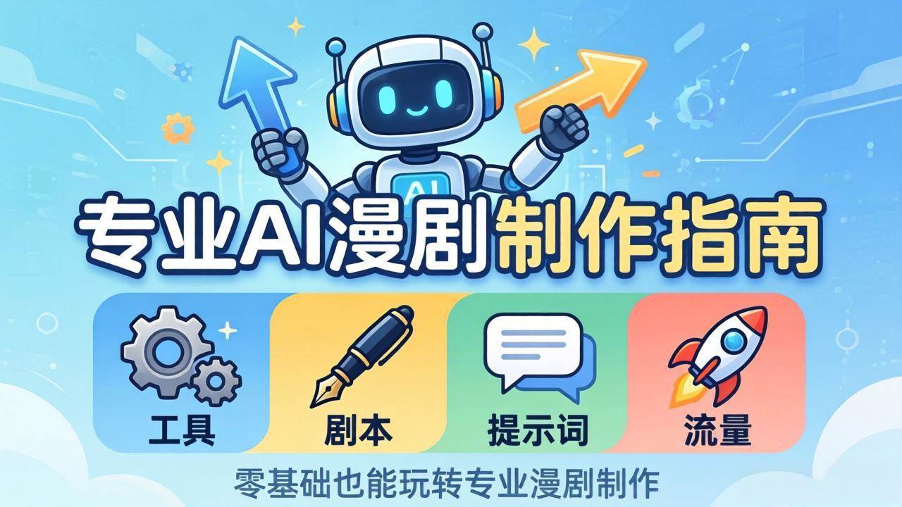 图片[1]-（18190期）专业AI漫剧制作指南：工具+剧本+提示词+流量全流程，零基础也能玩转专业漫剧制作