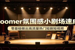 Doomer氛围感小剧场速成，零基础做出高流量热门短剧短视频-麦资源网