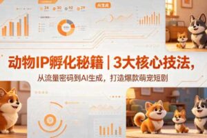 动物IP孵化秘籍｜3大核心技法，从流量密码到AI生成，打造爆款萌宠短剧-麦资源网