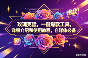 （18163期）玫瑰克隆，一键爆款工具，ai智能体，自媒体神器，60多个功能教程-麦资源网
