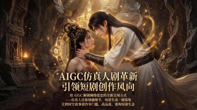 AIGC仿真人《合欢宗》短剧教学，用AIGC解锁缠绵爱恋的全新呈现方式，让跨时空故事创作零门槛、高品质，重构短剧*