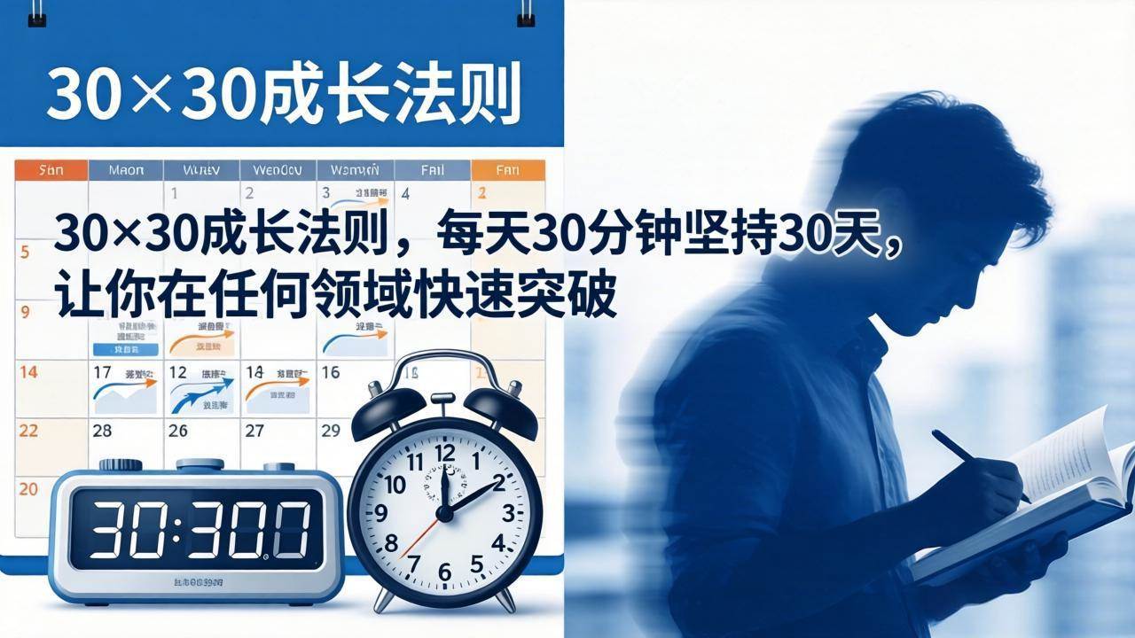 图片[1]-（18057期）付费文章：30×30成长法则，每天30分钟坚持30天，让你在任何领域快速突破