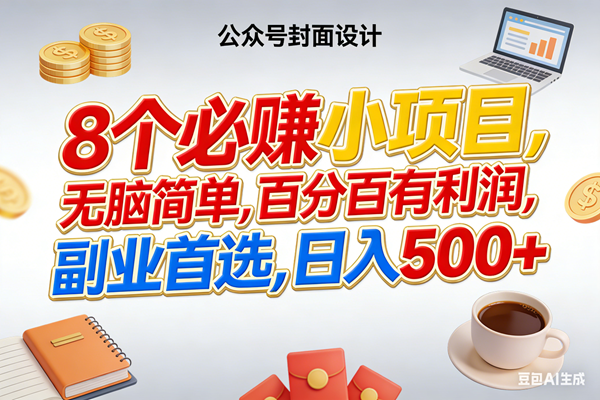 图片[1]-（17984期）8个必赚钱小项目，百分百有利润，无脑简单，副业首选，日入500+
