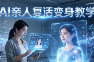 （17940期）AI亲人复活变身教学，最近超级火爆的项目，涨粉超级快，私域引流代做服务，收徒等-麦资源网