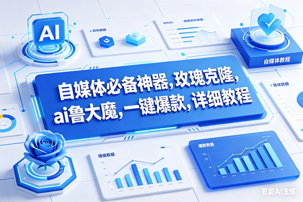 图片[1]-（17964期）玫瑰克隆工具，鲁大魔ai软件，自媒体的神器，一键爆款，50多个功能的详细教程。