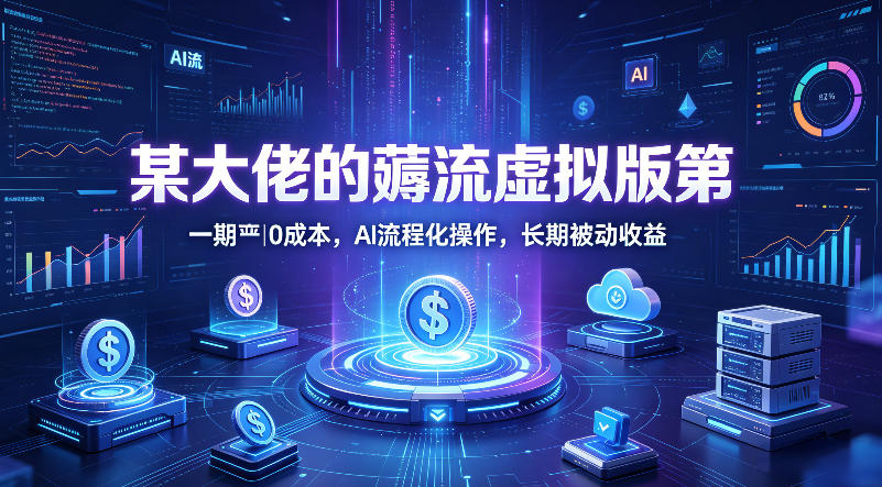 某大佬的薅流虚拟版*期丨*，AI流程化操作，长期被动收益