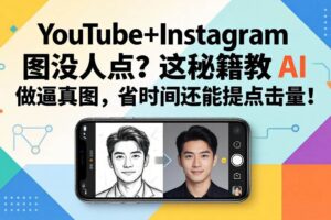 （17911期）YouTube+Instagram 图没人点？这秘籍教 AI 做逼真图，省时间还能提点击量-麦资源网