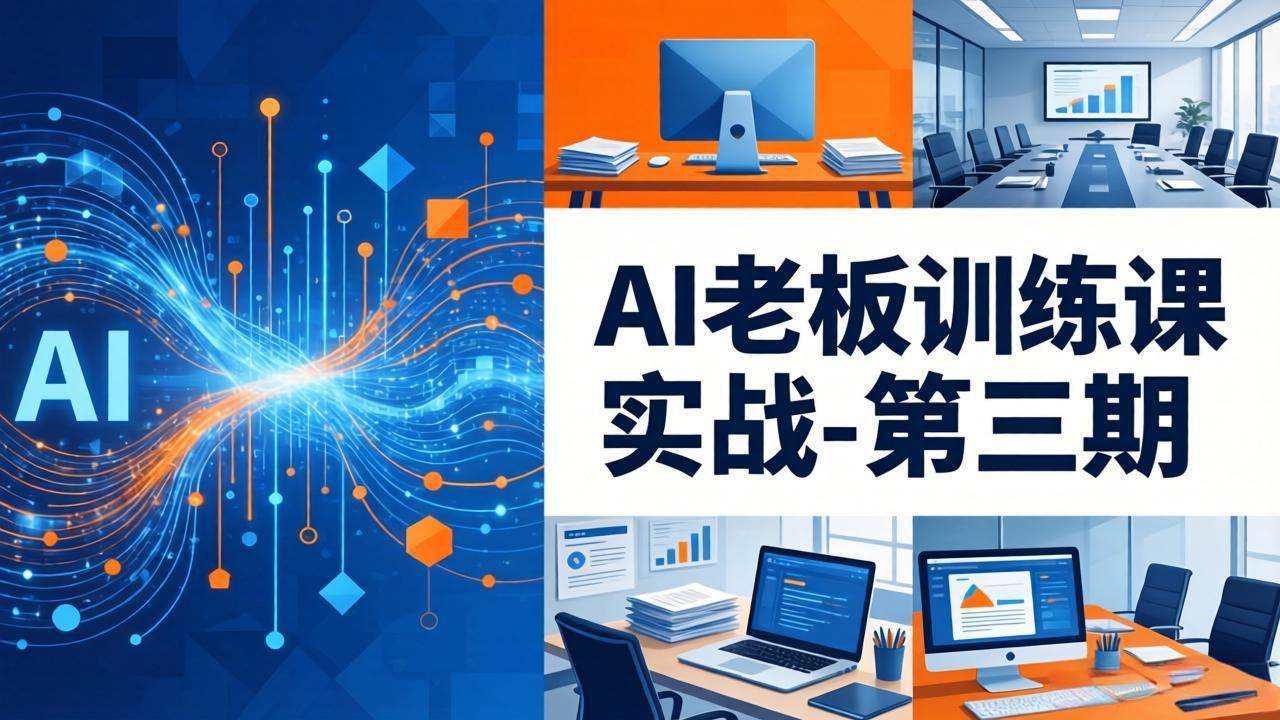 图片[1]-（18025期） AI老板训练课实战-第三期：AI+内容应用落地教学，从0到1打通AI变现完整路径
