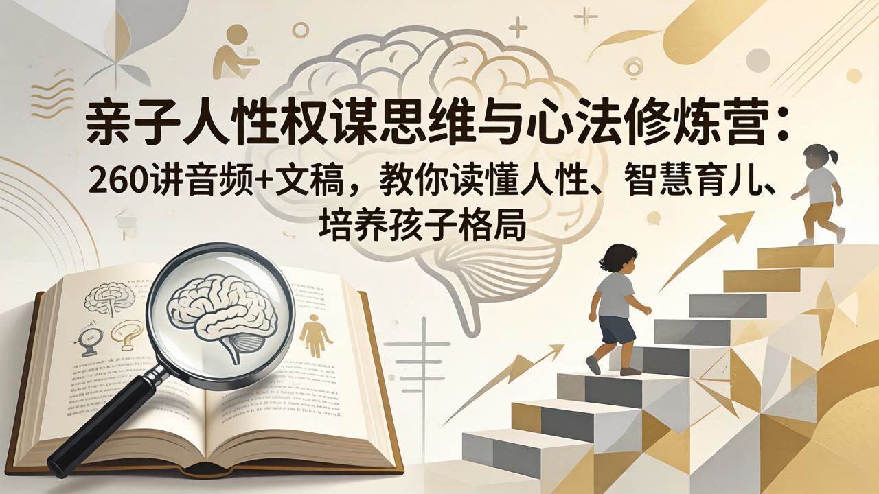 图片[1]-（18076期）亲子人性权谋思维与心法修炼营：260讲音频+文稿，教你读懂人性、智慧育儿、培养孩子格局