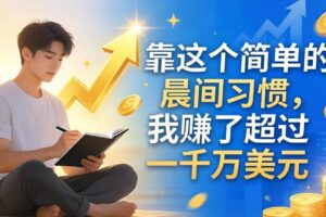 （17937期）付费文章：靠这个简单的晨间习惯，我赚了超过一千万美元-麦资源网