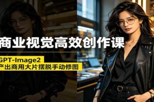 AI商业视觉高效创作课：玩转GPT-Image2，极速产出商用大片摆脱手动修图-麦资源网