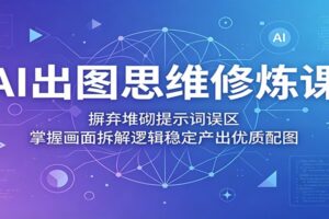 AI出图思维修炼课：摒弃堆砌提示词误区，掌握画面拆解逻辑稳定产出优质配图-麦资源网