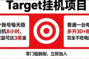 海外平台Target商品浏览曝光，24小时运行无需人工值守，日收益100美刀+电脑可多开【揭秘】-麦资源网
