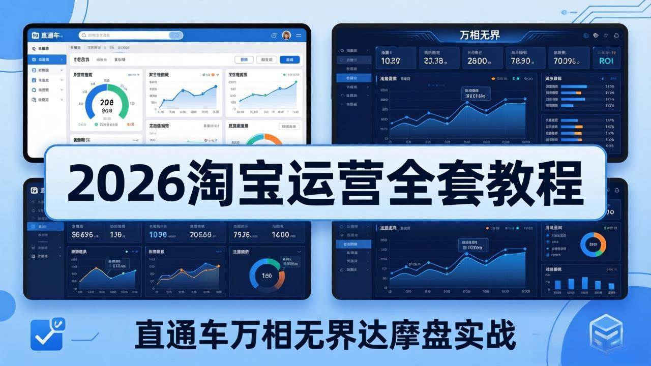 图片[1]-（18308期）2026淘宝运营全套教程(更新5月3日)，直通车万相无界达摩盘实战，从基础到进阶提升流量转化