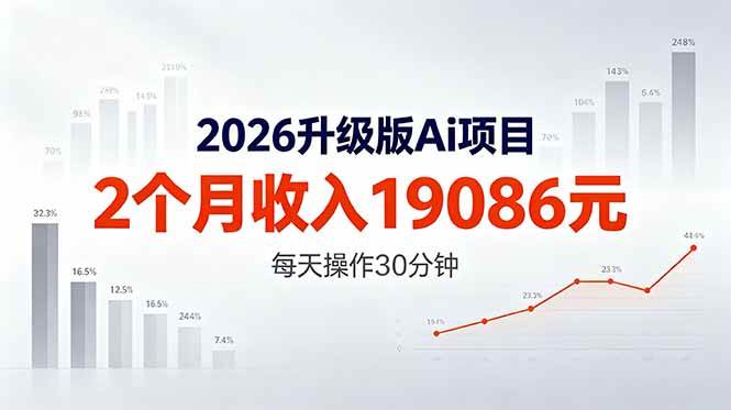 图片[1]-（18443期）2026升级版Ai任务，2个月收入19086元，熟练后每天操作30分钟！
