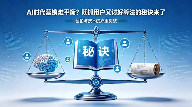 图片[1]-（18600期）AI时代营销难平衡？既抓用户又讨好算法的秘诀来了【原创双语字幕】